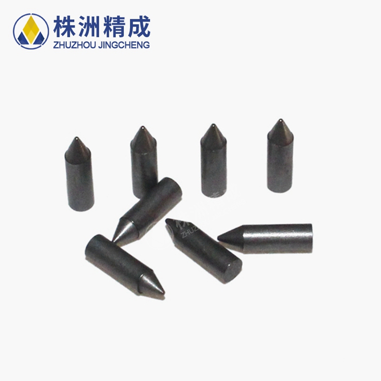 硬质合金尖头防滑钉芯 钨钢钉芯Φ2.1×7.7-45°